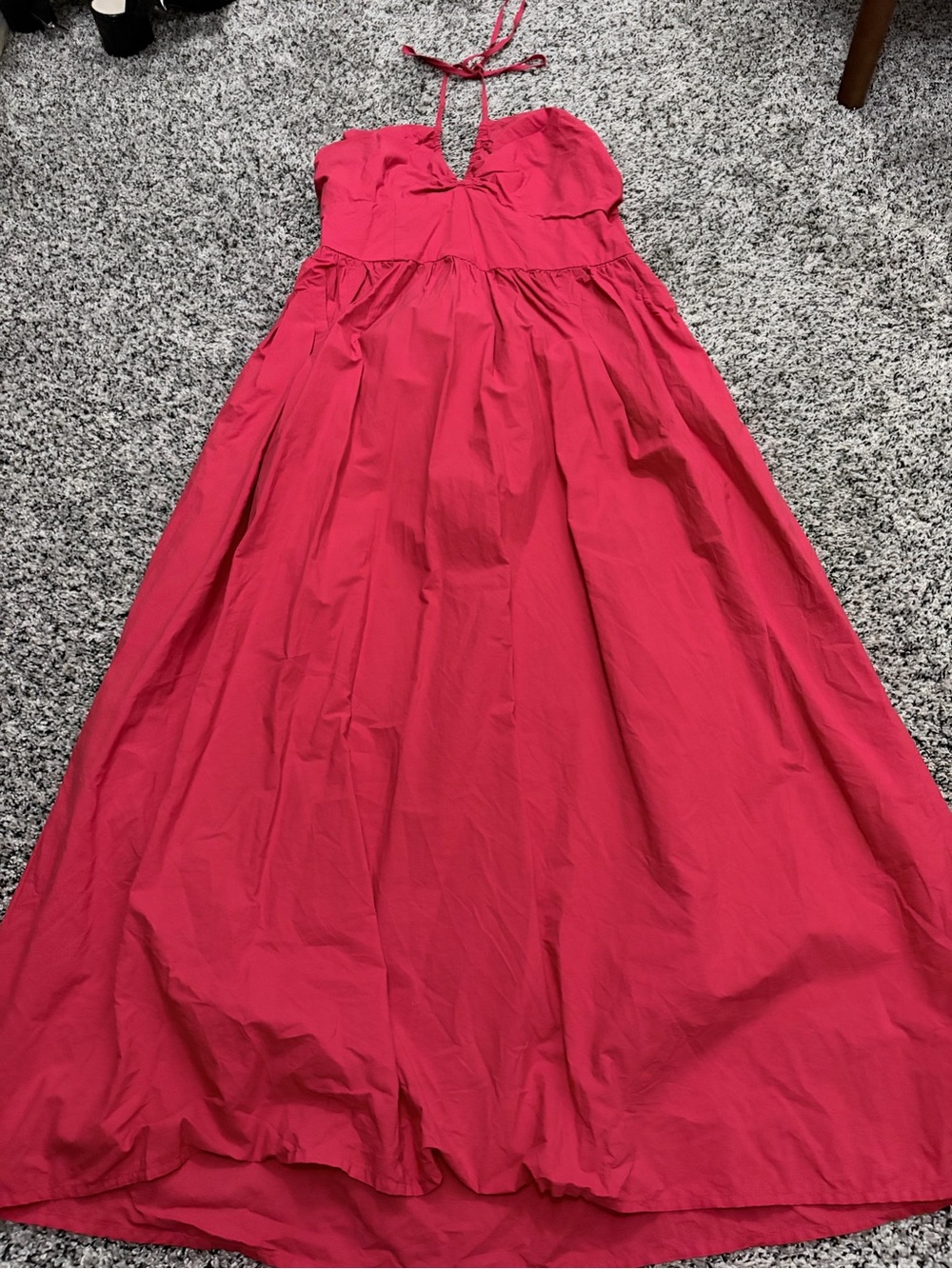 Universal Thread Red Halter Empire-Waist Maxi Dress